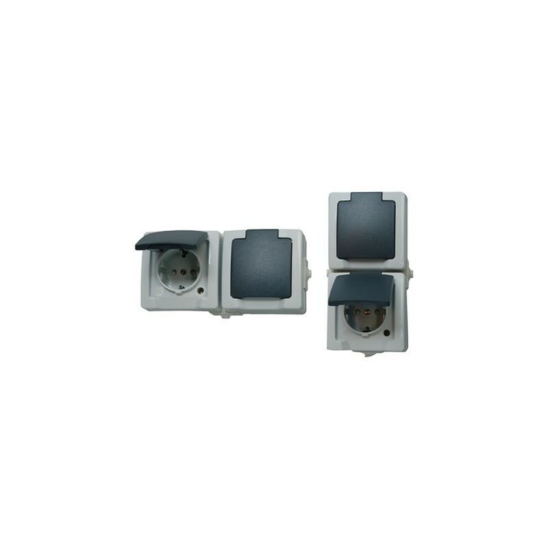 

Interruptor / toma de corriente AP-FR, waag.,