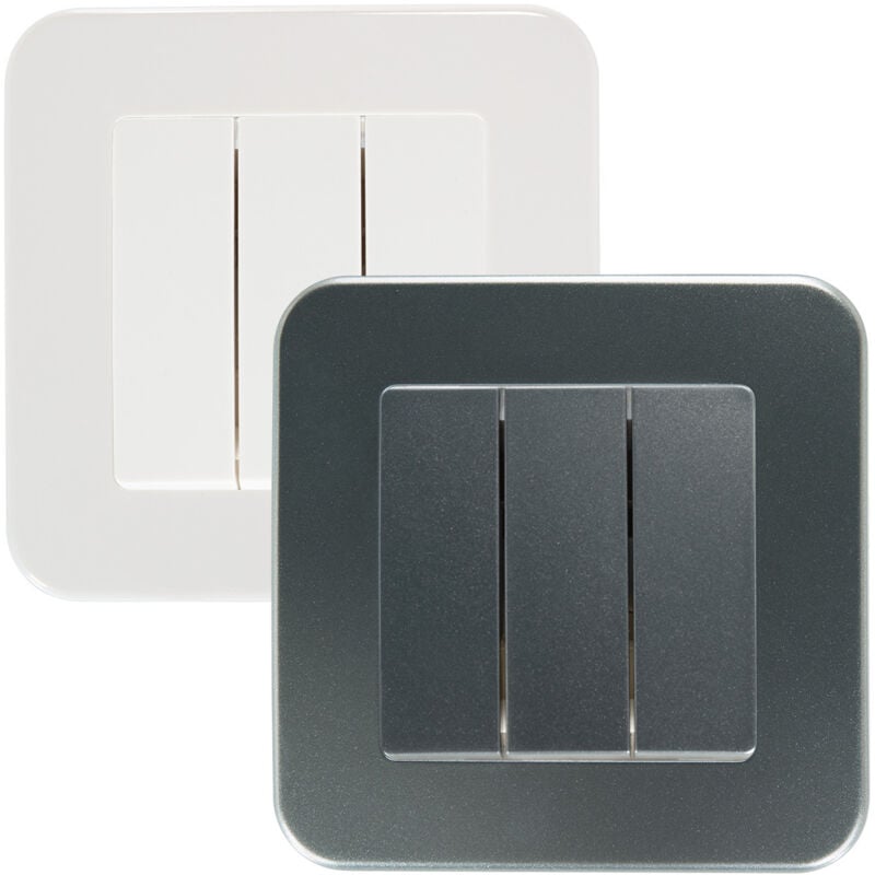 

Interruptor Triple Classic Blanco - Blanco