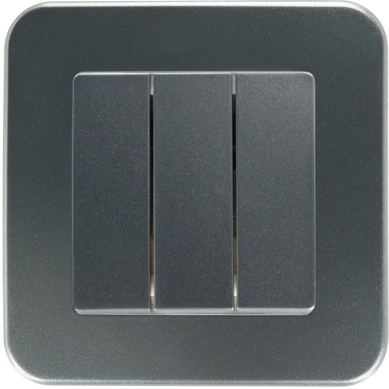 

Interruptor Triple Classic Gris - Gris