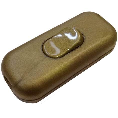 Interruptor unipolar, 2A, montado, oro  45023