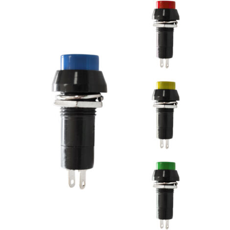 Interruptor Unipolar Base Redonda 1A 250V Colores Surtidos