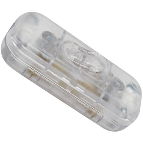 Interruptor unipolar de paso transparente 2A 250V 60x26x15mm. (H038148)