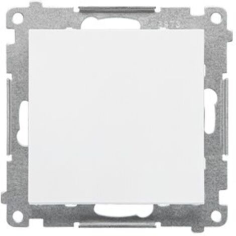 Interruptor unipolar (módulo) 10 AX, 250 V, conectores rápidos: Blanco mate, SIMON55