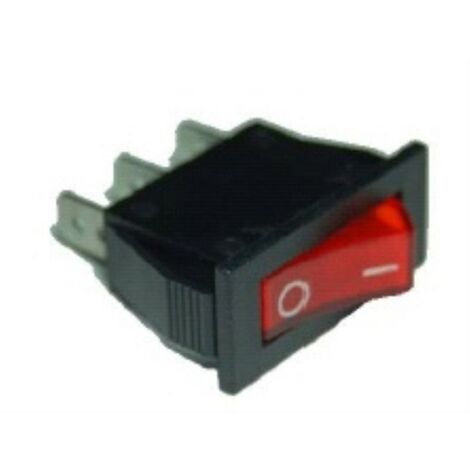 Interruptor unipolar rojo 11x30