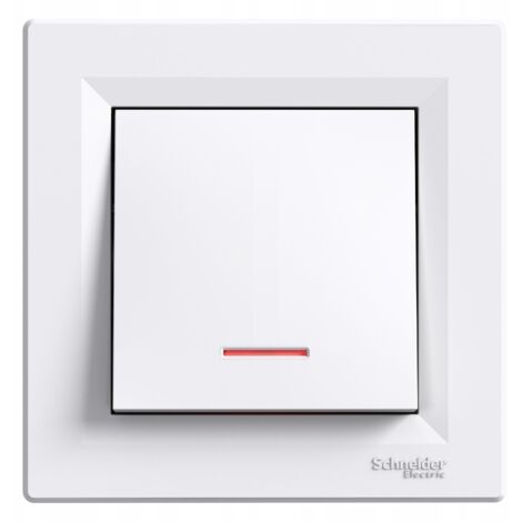 Interruptor universal iluminado Asfora blanco "Escaleras" 10A 250V EPH1500121