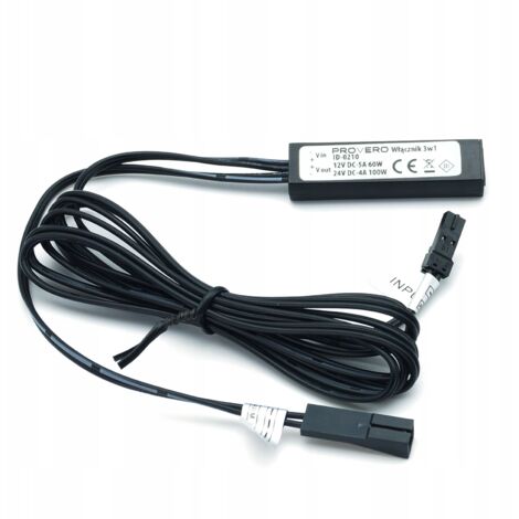 Interruptor universal sin contacto 3 en 1, negro