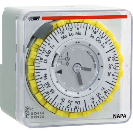 Interruptor Vemer NAPA-W horario electromecánico diario VP885800