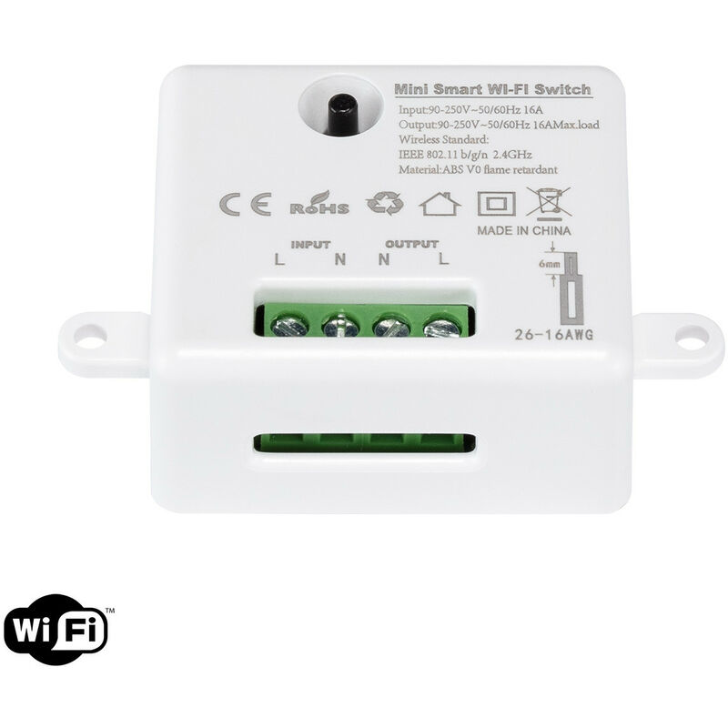 

Interruptor Smart WiFi para Caja Universal Blanco - Blanco