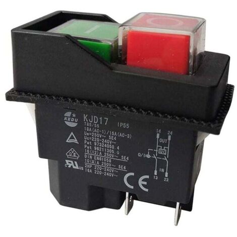 Interruptores electromagnéticos KJD17 - 220 V - 4 pines - Terminales
