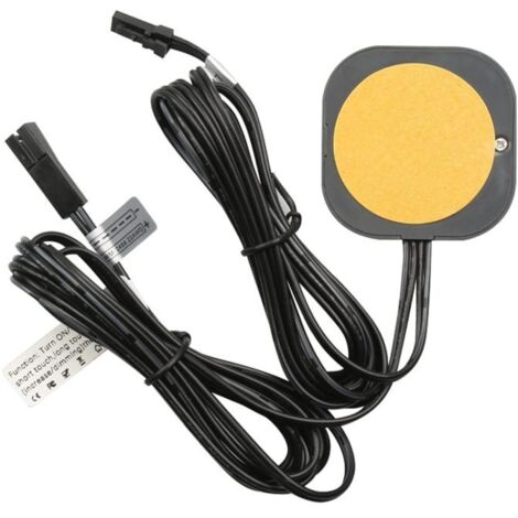 Interruptores LED para paneles de madera, interruptores táctiles, interruptores con sensor de luz LED para armarios de paso ocultos 5V-24V