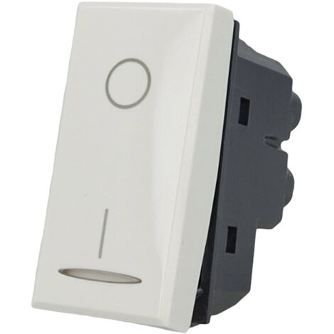 Interruttore 2P 16A Bipolare 0-1 Bianco Compatibile con Axolute
