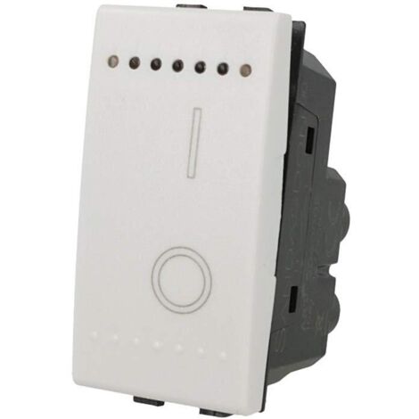 Interruttore 2P 16A Bipolare 0-1 Bianco Compatibile con Bticino Living SD40002B