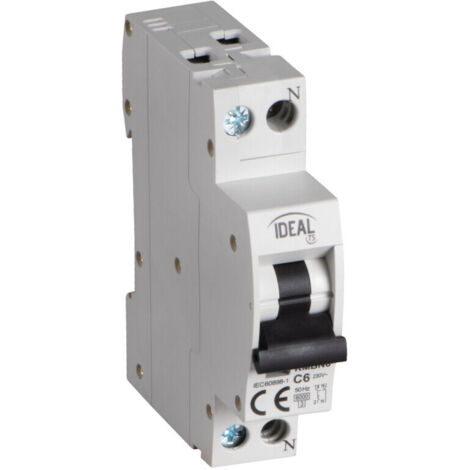 Interruttore 6A - Rail TH35 - 1 Modulo - Curve C - IP20 - Kanlux