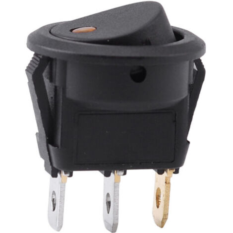 Interruttore a bilanciere a LED, per auto o camion, ignifugo, multifunzionale, nero, per dispenser d'acqua e altri prodotti elettrici.