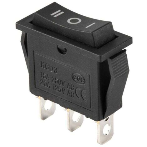 Interruttore a bilanciere SPDT a 3 pin ON-OFF-ON CA 250 V 20 A Posizione On/Off