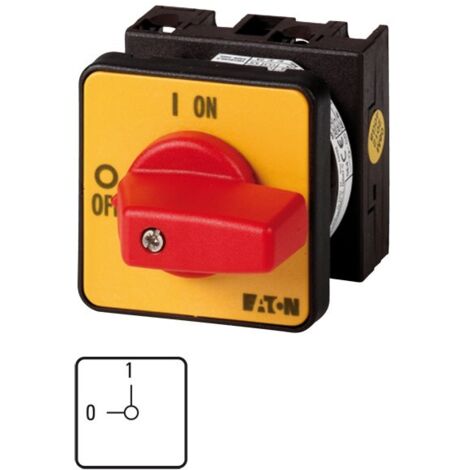 Interruttore a camme In=20A P=6,5 kW T0-1-102/E-RT