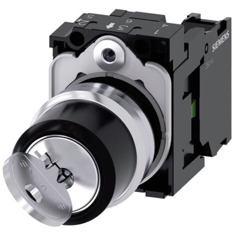 Interruttore a chiave Siemens Ronis 22mm 2 Posizioni OI 3SU11504BF111BA0