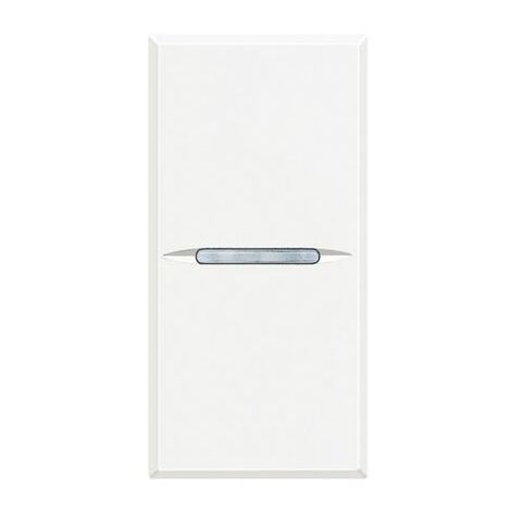 Interruttore a croce stretta bianco Axolute