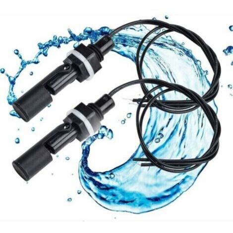Interruttore a galleggiante, 2 pezzi Sensore di livello dell'acqua Interruttore di livello del liquido Interruttore a galleggiante orizzontale Interruttore a galleggiante per pompa per piscina Acquari
