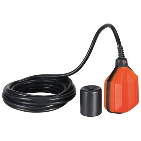 Interruttore a galleggiante con cavo in neoprene da 10 m per acque pulite e grigie con contrappeso LVFSN1W10