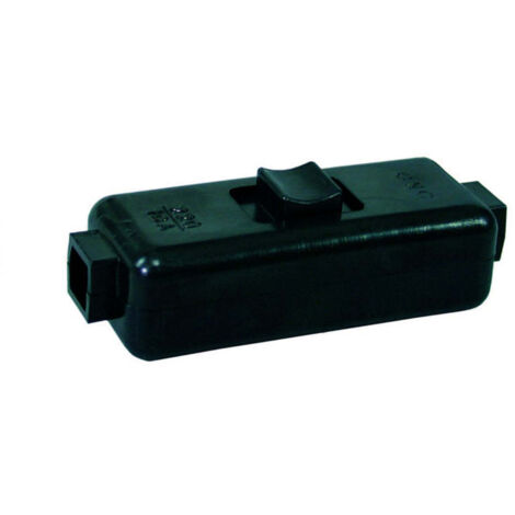 Interruttore a levetta bipolare nero - 10 pz