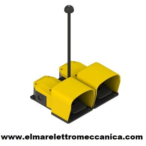 Interruttore a Pedale Doppia 2 x 1NA + 1 NC Pedaliera