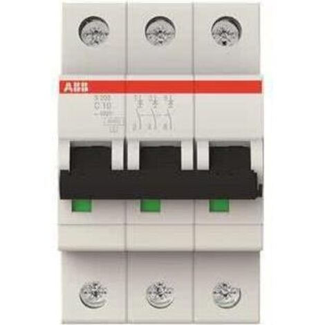 Interruttore ABB s203-c10 10A 3 poli