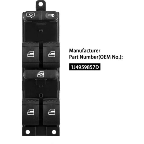 Interruttore alzacristalli per Golf 4, Passat, Jetta, Bora, SEAT, Leon, Toledo 1J4959857D