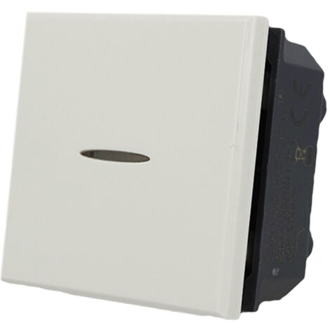 Interruttore Assiale 2M 1P 16A Bianco Compatibile Bticino Axolute