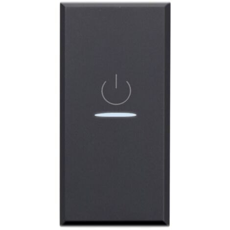 Interruttore assiale bipolare 10A illuminabile S44 Ave Tekla 445010AS