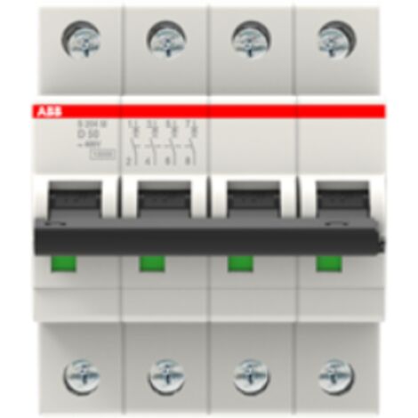 Interruttore automatico 10ka 4p s204m d50 abb s602013