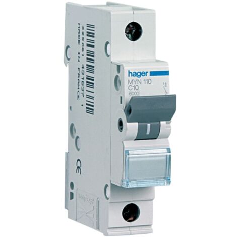 Interruttore Automatico 1P 6A 4.5Ka C 1M ( Hager Cod. Myn106 )