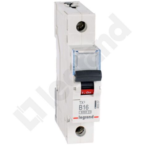 Interruttore automatico 1P B 16A 6kA AC S301 TX3 403357