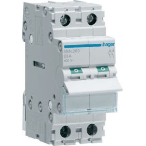 Interruttore Automatico 1P+N 32A 4.5Ka C 2M ( Hager Cod. Myn532 )
