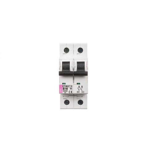 Interruttore automatico 2P B 10A 6kA DC ETIMAT10 002128714