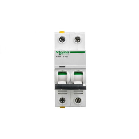 Interruttore automatico 2P B 50A 6kA AC iC60N-B50-2 A9F03250