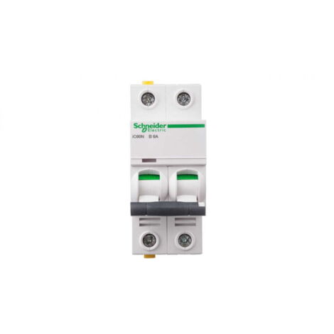 Interruttore automatico 2P B 6A 6kA AC iC60N-B6-2 A9F03206