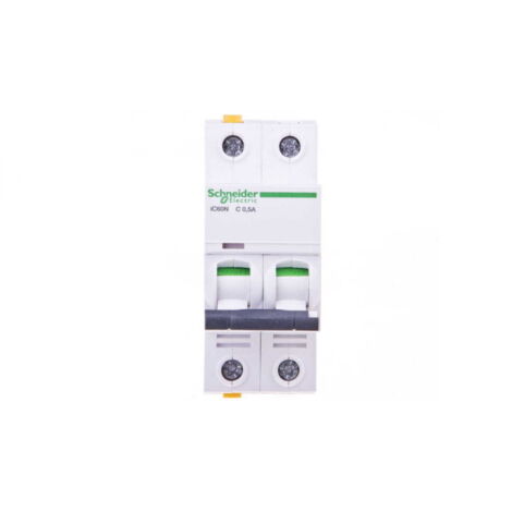 Interruttore automatico 2P C 0,5A 6kA CA iC60N-C0,5-2 A9F04270