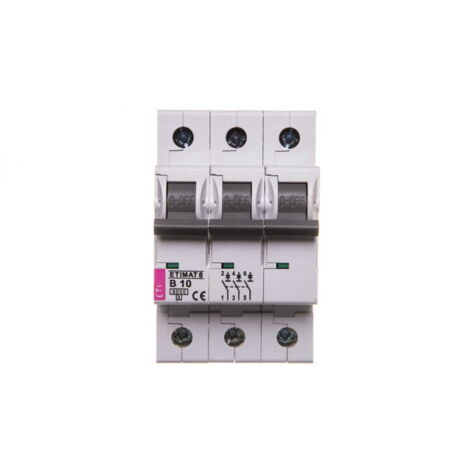 Interruttore automatico 3P B 10A 6kA AC ETIMAT 6 002115514