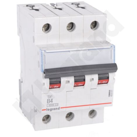 Interruttore automatico 3P B 4A 6kA AC S303 TX3 403397