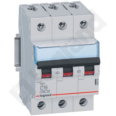 Interruttore automatico 3P C 16A 6kA AC S303 TX3 403545