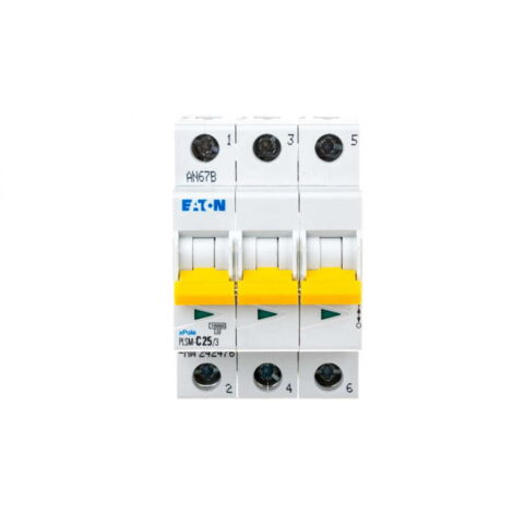 Interruttore automatico 3P C 25A 10kA CA PLSM-C25/3-MW 242476