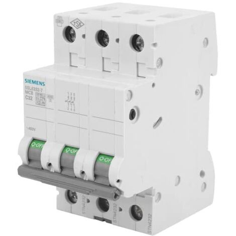 Interruttore automatico 3P C 32A 6kA AC 5SL6332-7