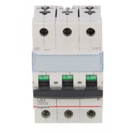 Interruttore automatico 3P C 63A 6kA AC S303 TX3 403551