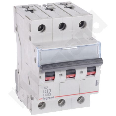 Interruttore automatico 3P D 10A 6kA AC S303 TX3 403753
