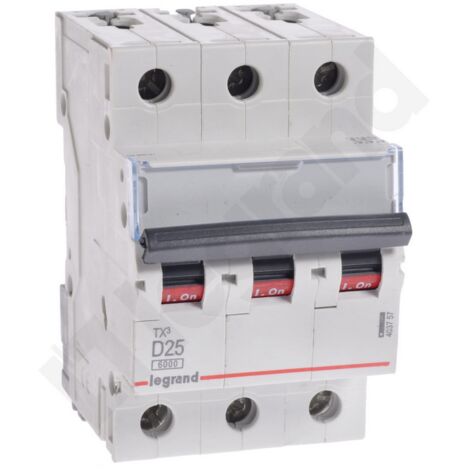 Interruttore automatico 3P D 25A 6kA AC S303 TX3 403757