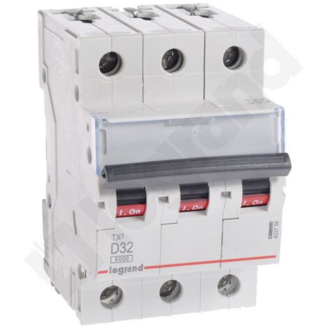 Interruttore automatico 3P D 32A 6kA AC S303 TX3 403758