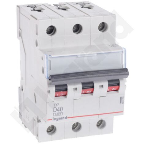 Interruttore automatico 3P D 40A 6kA AC S303 TX3 403759