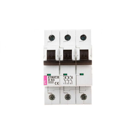 Interruttore automatico 3P D 63A 6kA AC ETIMAT10 002155722
