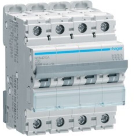 Interruttore Automatico 4P 20A 10 Ka C4M ( Hager Cod. Ncn420A )